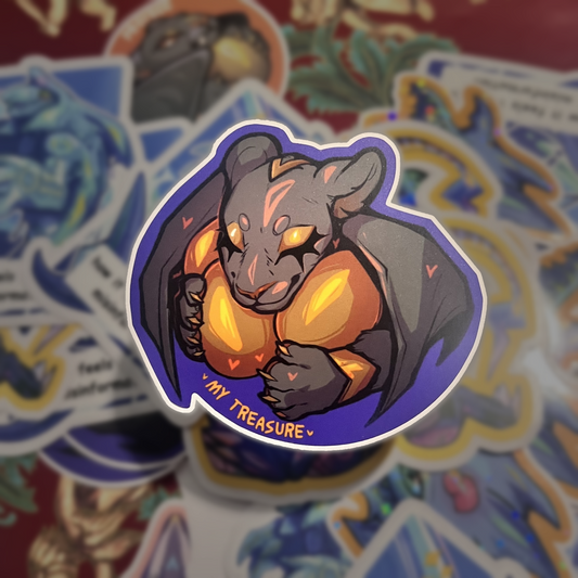 Wasitora My Treasure Matte Sticker 3in / 7cm