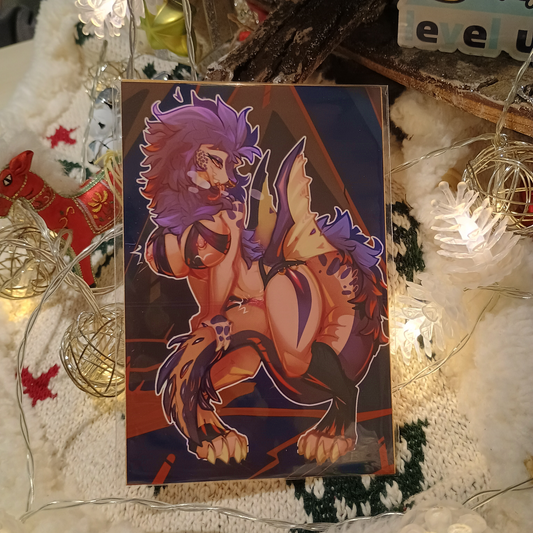 Anjanath glossy art print - small