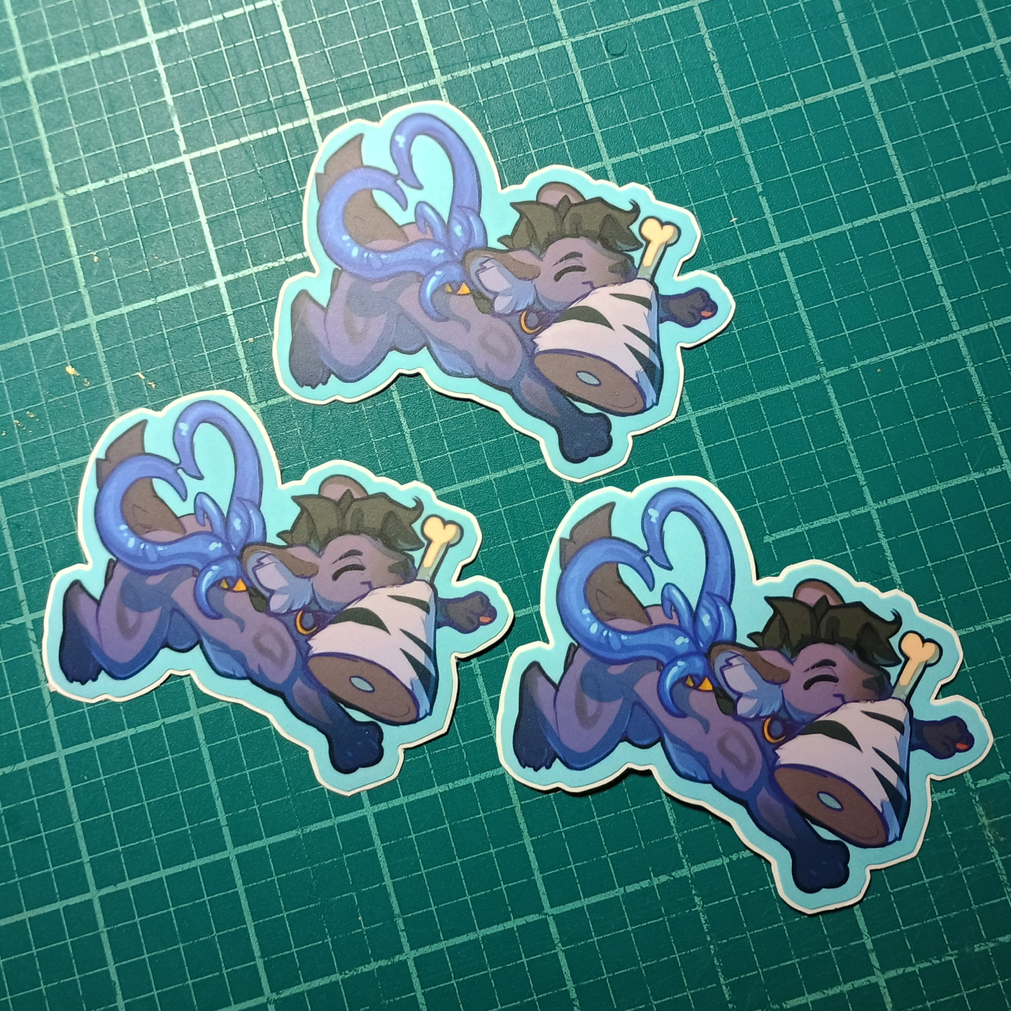 Avra with Meat Matte Sticker 3in / 7cm