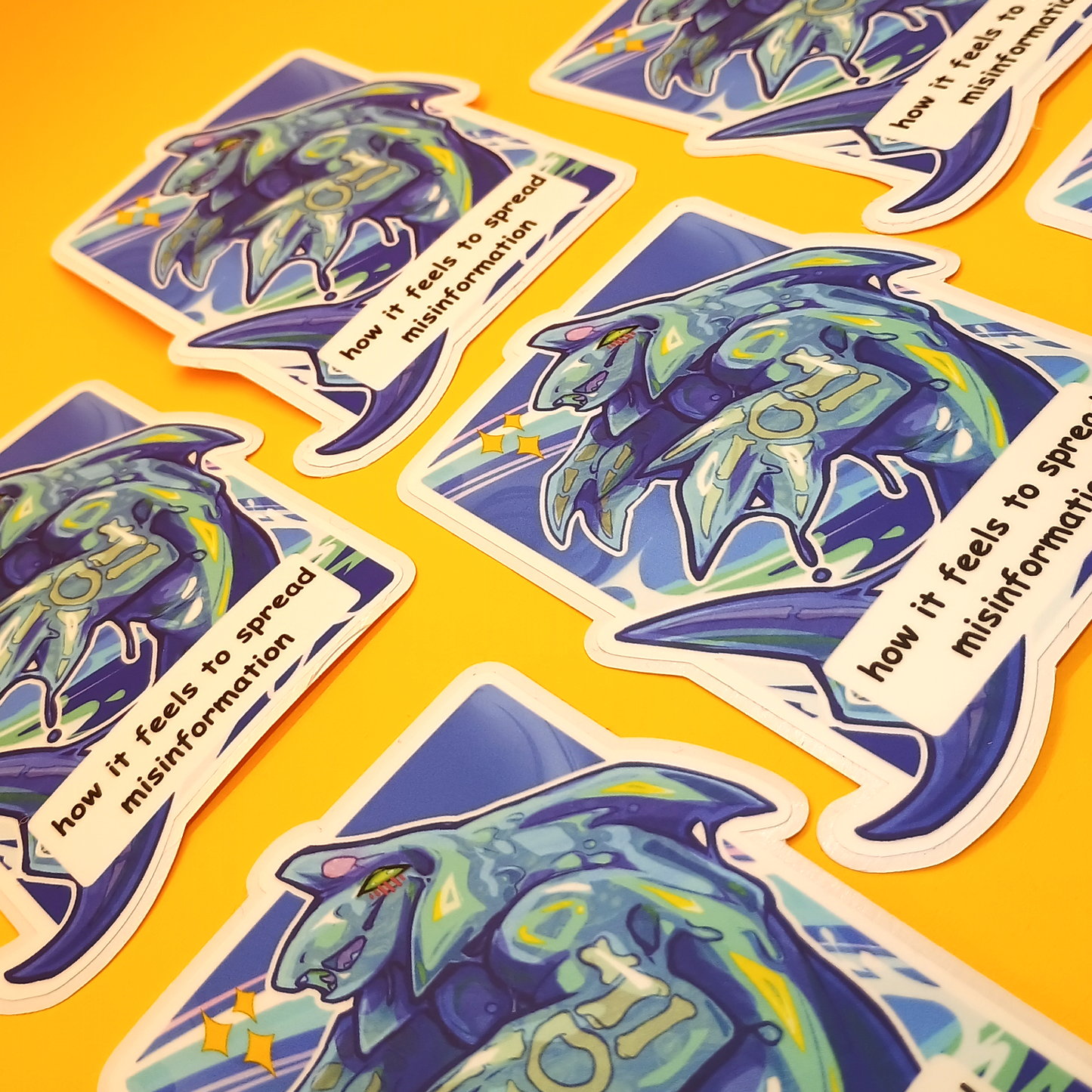 How It Feels to Spread Misinformation Meme Matte Vinyl Sticker 4inch | 10cm