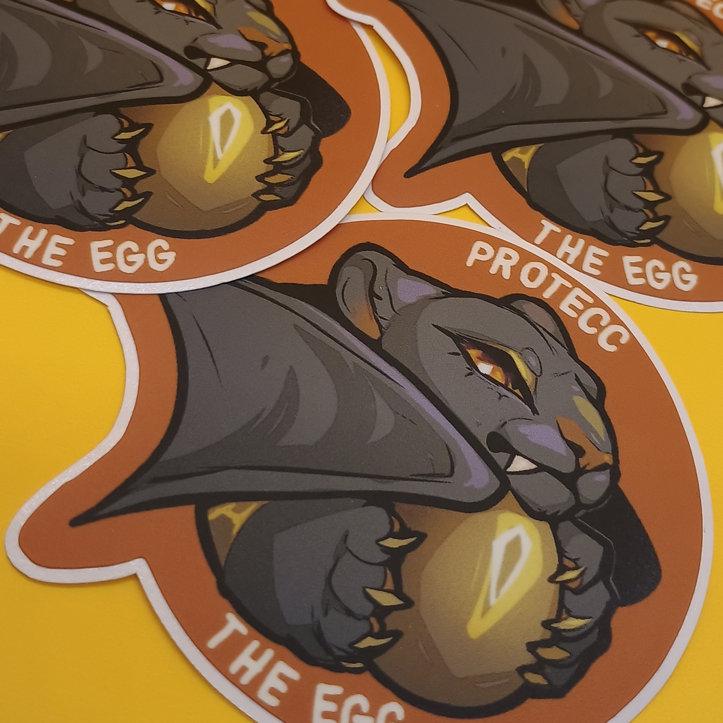 Wasitora Protecc The Egg Matte Sticker 3in / 7cm