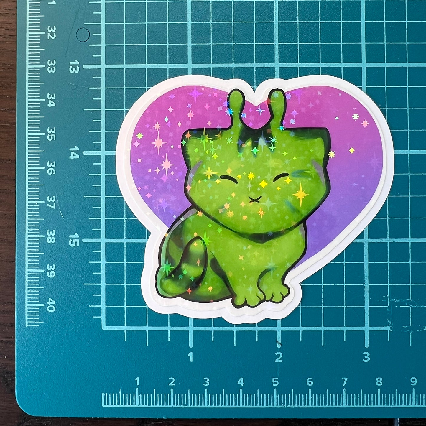 Love kitty star holo sticker 3in || 7.5cm