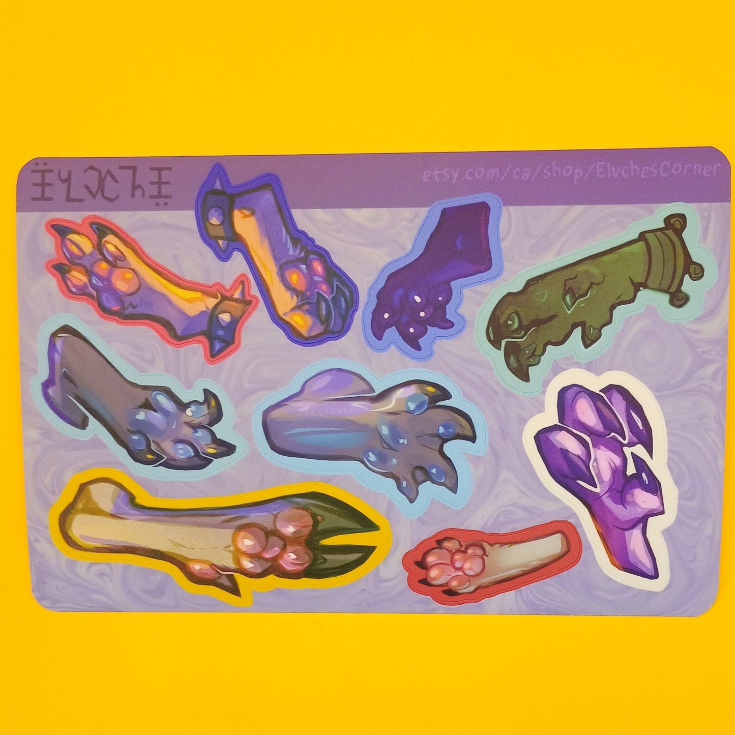 Paws 2 matte sticker sheet 4x6in / 10x15cm