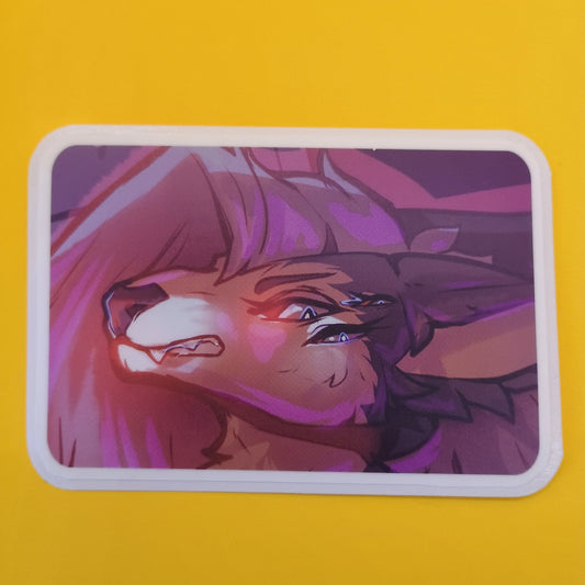 Loona Wolf Matte Sticker 3in / 7cm