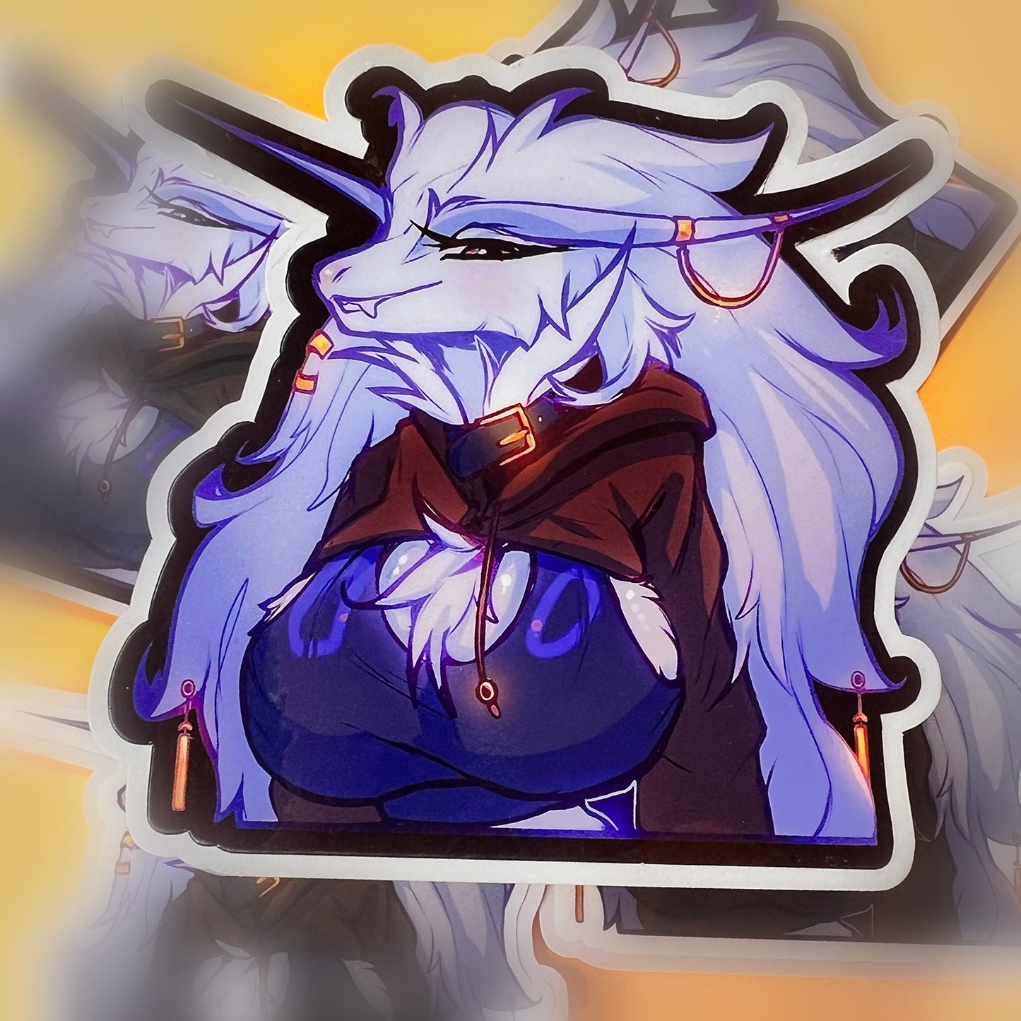 Sujin portrait glossy sticker 3in|7cm
