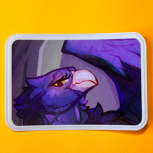 Chmiken gryphon glossy sticker 3in || 7.5cm