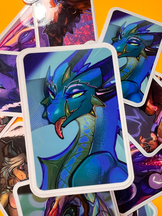 Sindragosa portrait sticker glossy 3in||7cm