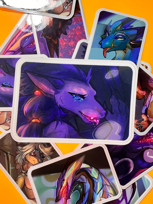 Wannash portrait glossy sticker 3in|7cm