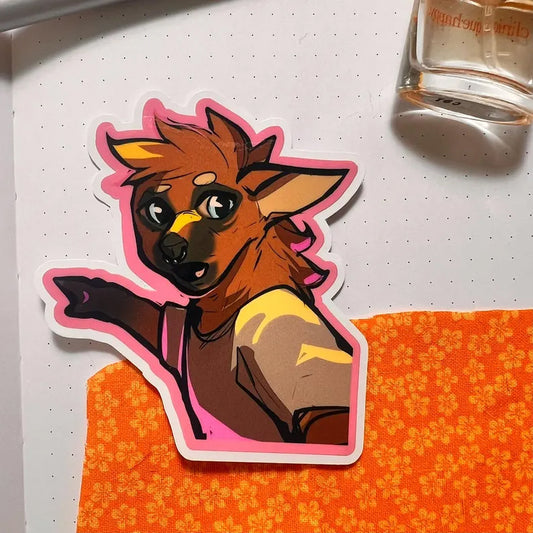 Wojack glossy sticker 3in|7cm