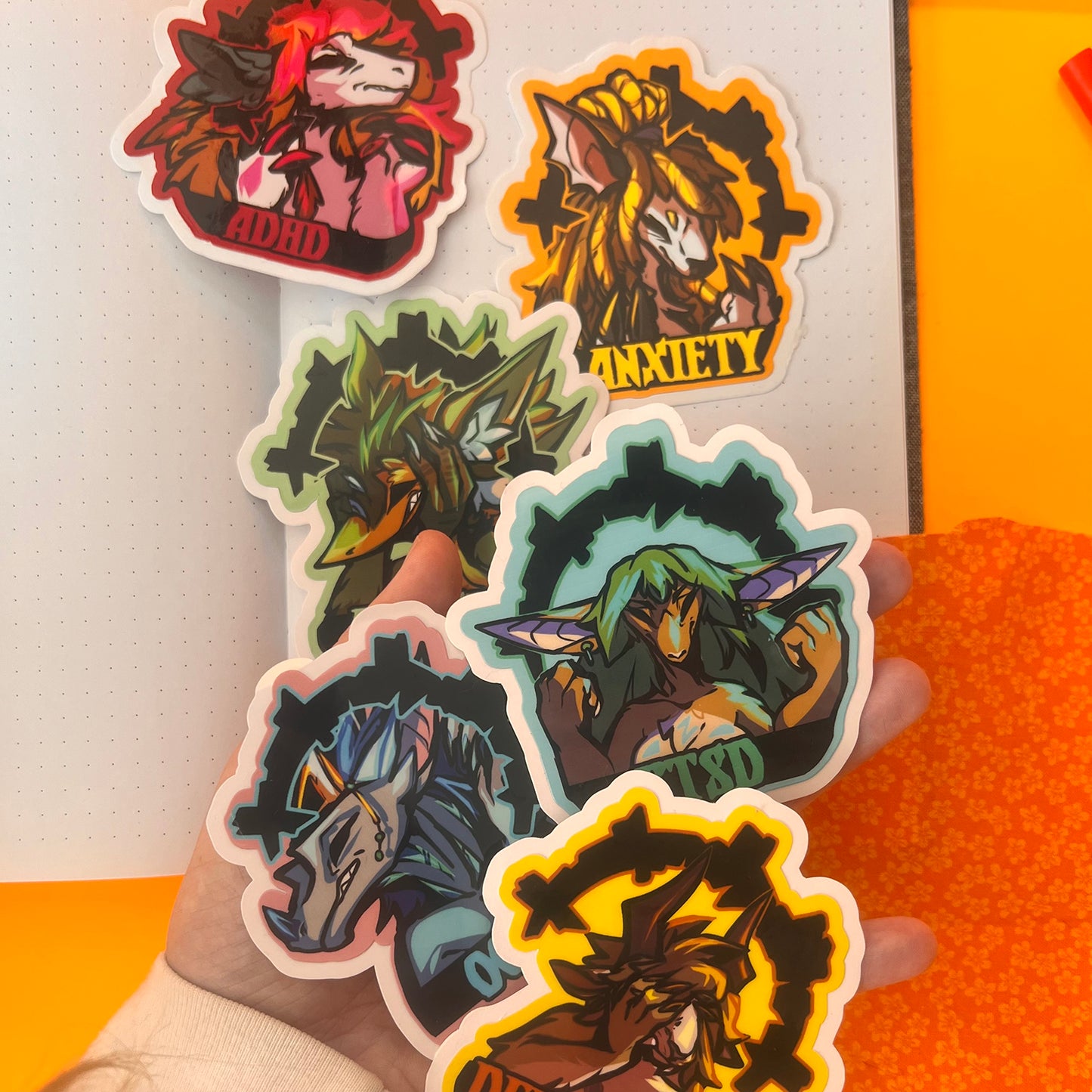 Depression glossy sticker 3in|7cm