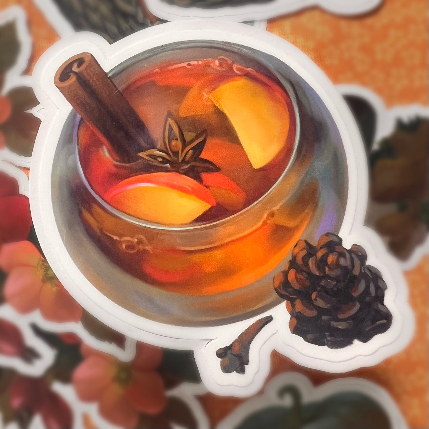 Tea glossy sticker 3in|7cm