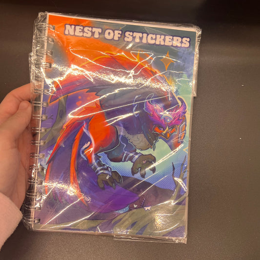 Reusable stickerbook on coils 6x8 in || 14x21 cm|| A5