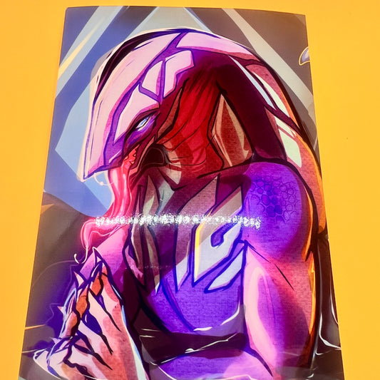 Khanivore Portrait glossy art print - small