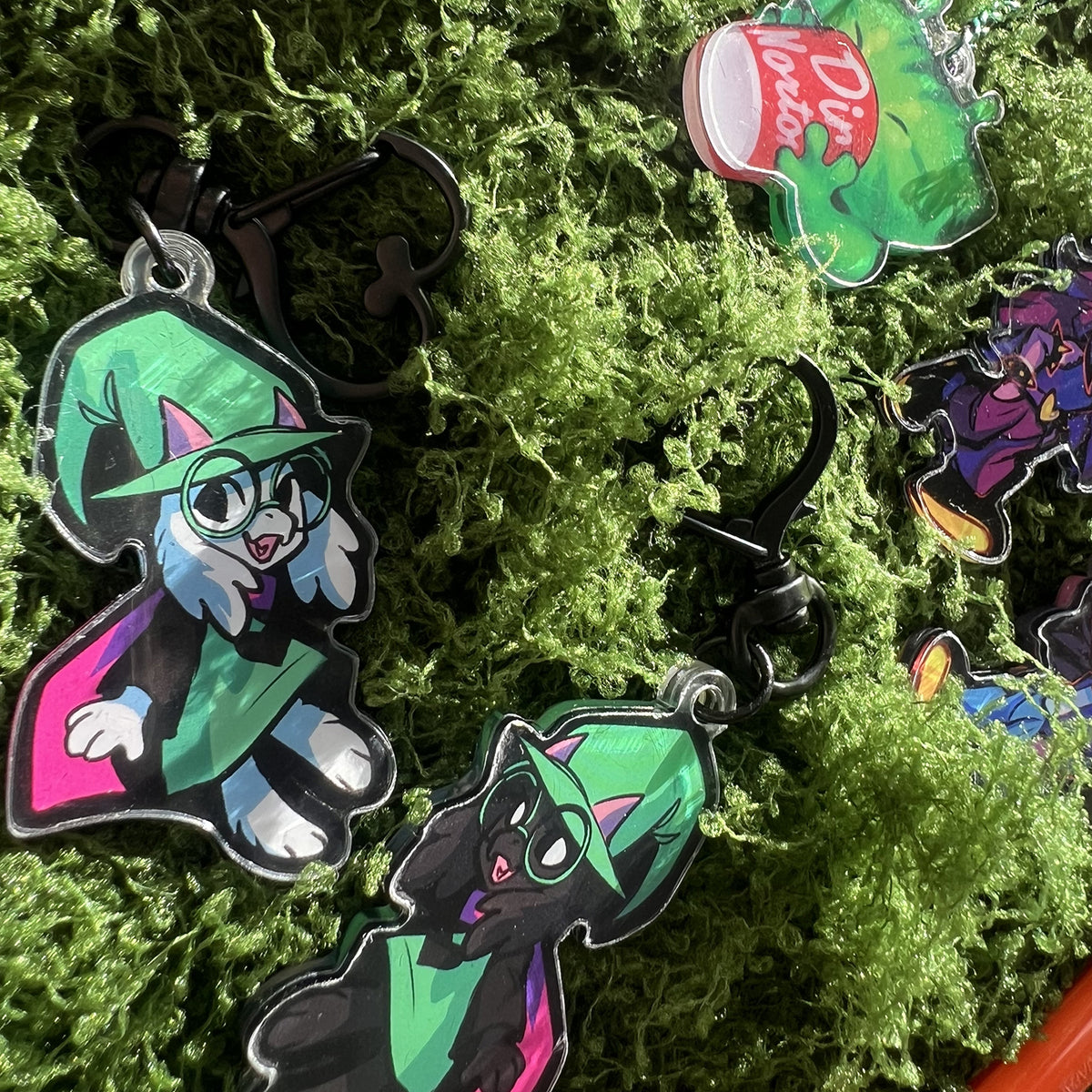 Deltarune Ralsei Double-Sided Keychain 1.5in | 3cm