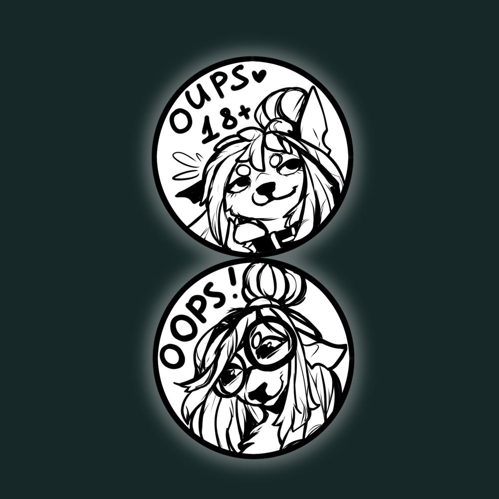 Oopsie 4 stickers mystery grab bag