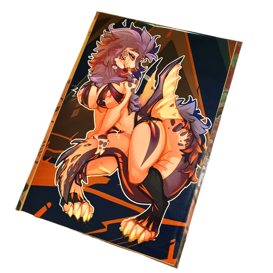 Anjanath glossy art print - small