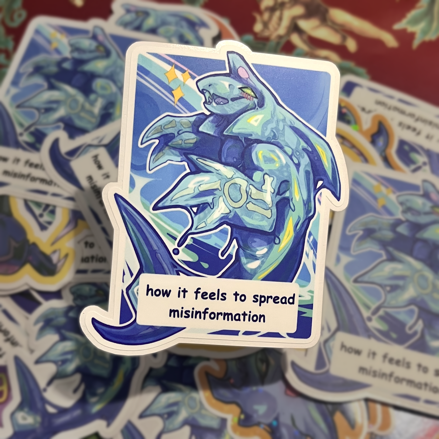 How It Feels to Spread Misinformation Meme Matte Vinyl Sticker 4inch | 10cm