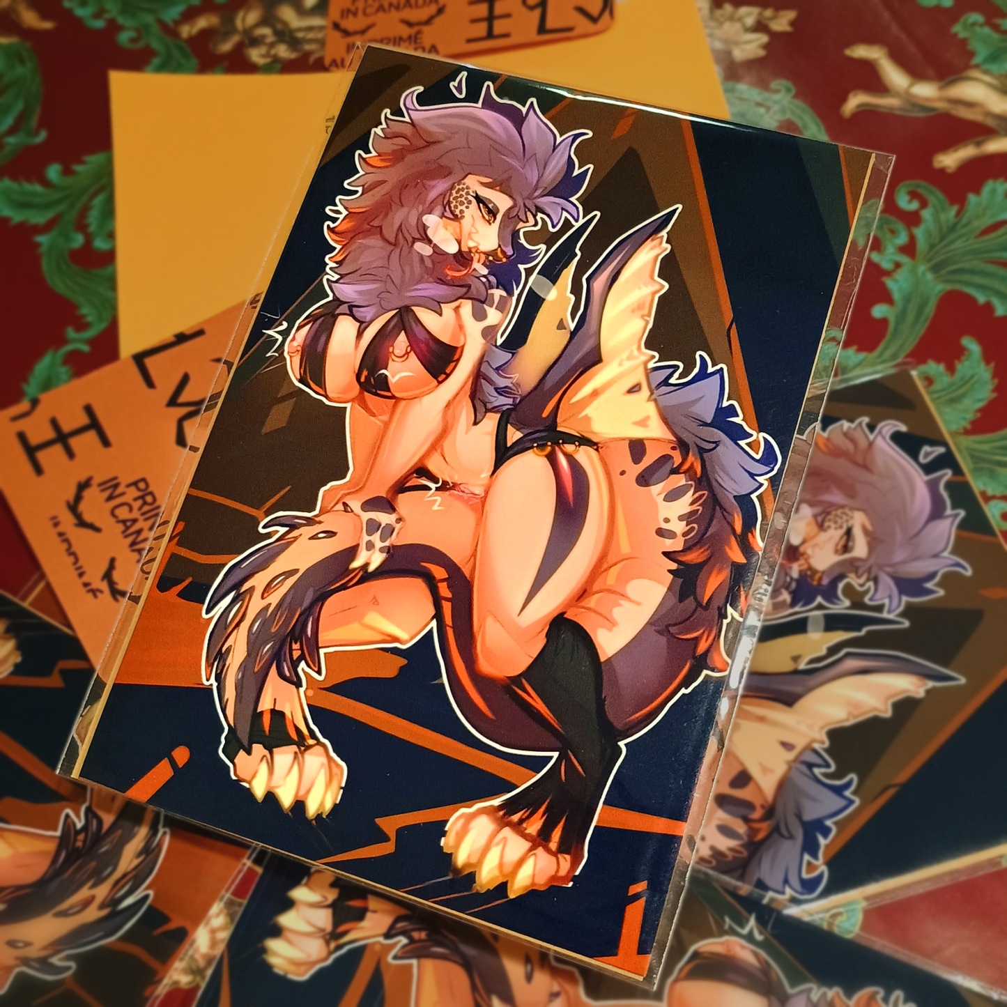 Anjanath glossy art print - small