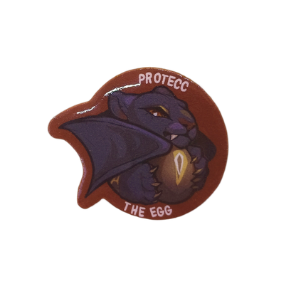 Wasitora with Egg pin  1.5in | 4cm