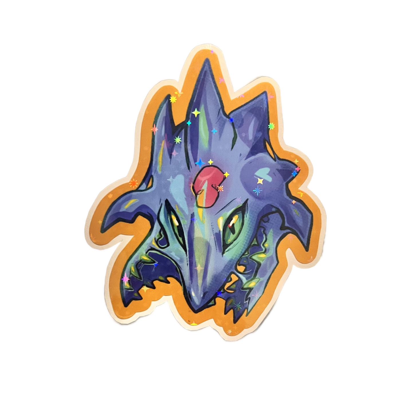 Chaos Head Star Holo Sticker 3in / 7cm