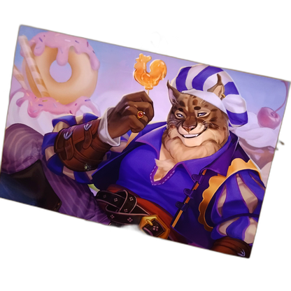 Furry Cat Gentleman Art Print - small sfw