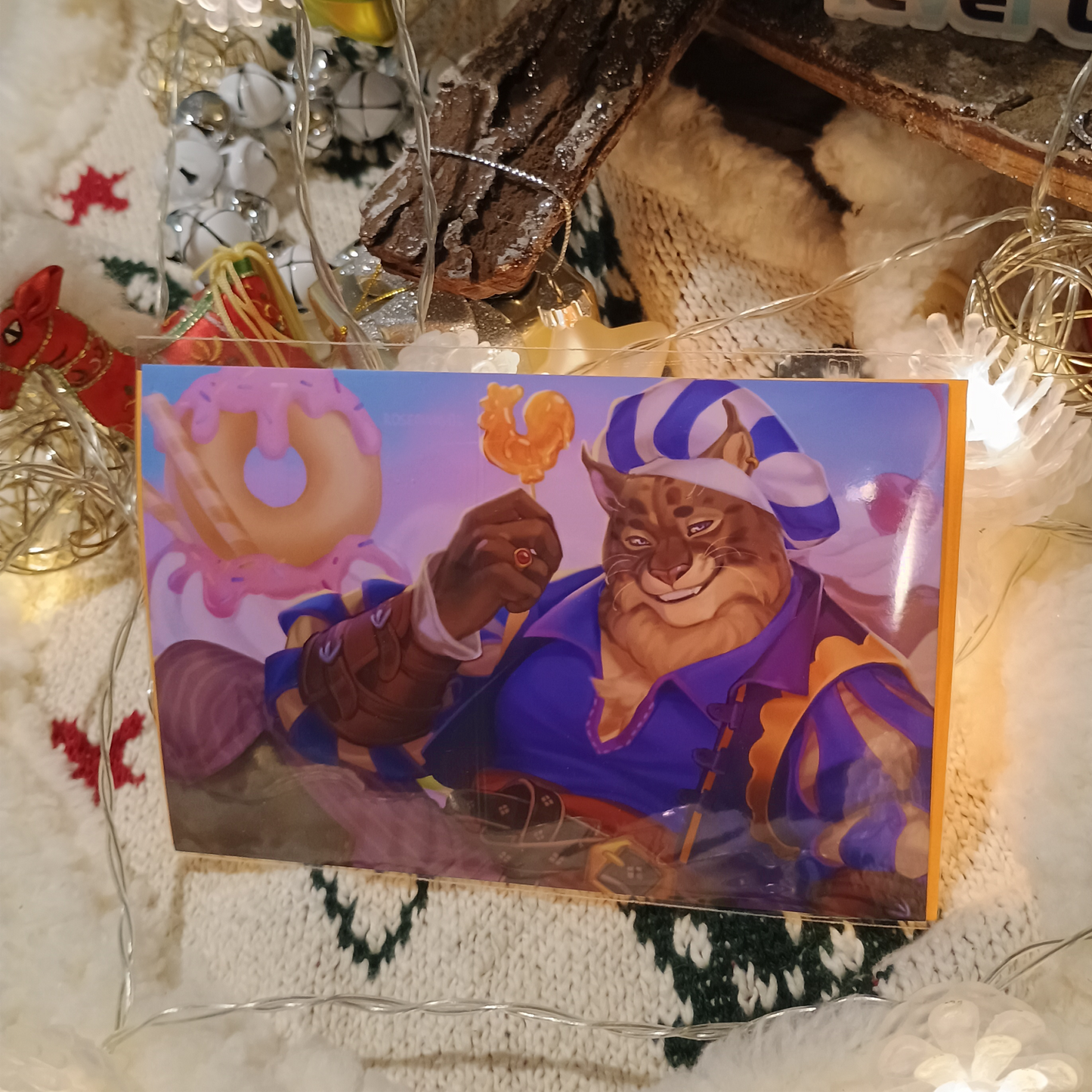 Furry Cat Gentleman Art Print - small sfw