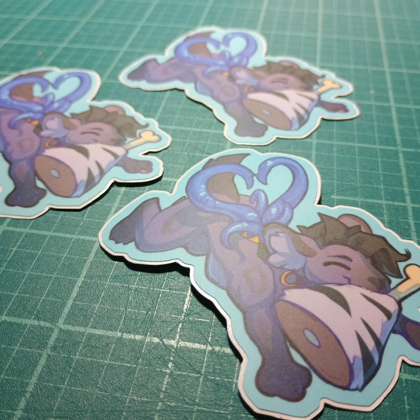 Avra with Meat Matte Sticker 3in / 7cm