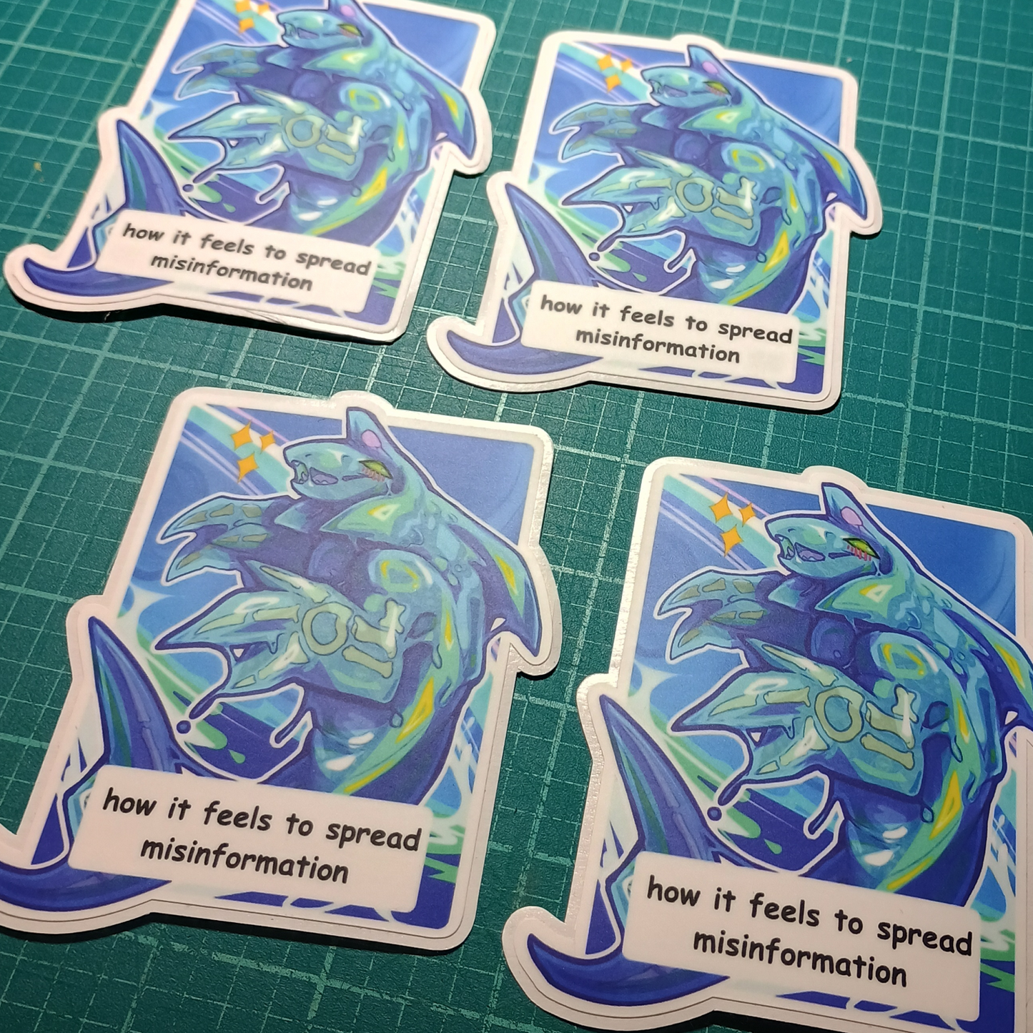 How It Feels to Spread Misinformation Meme Matte Vinyl Sticker 4inch | 10cm