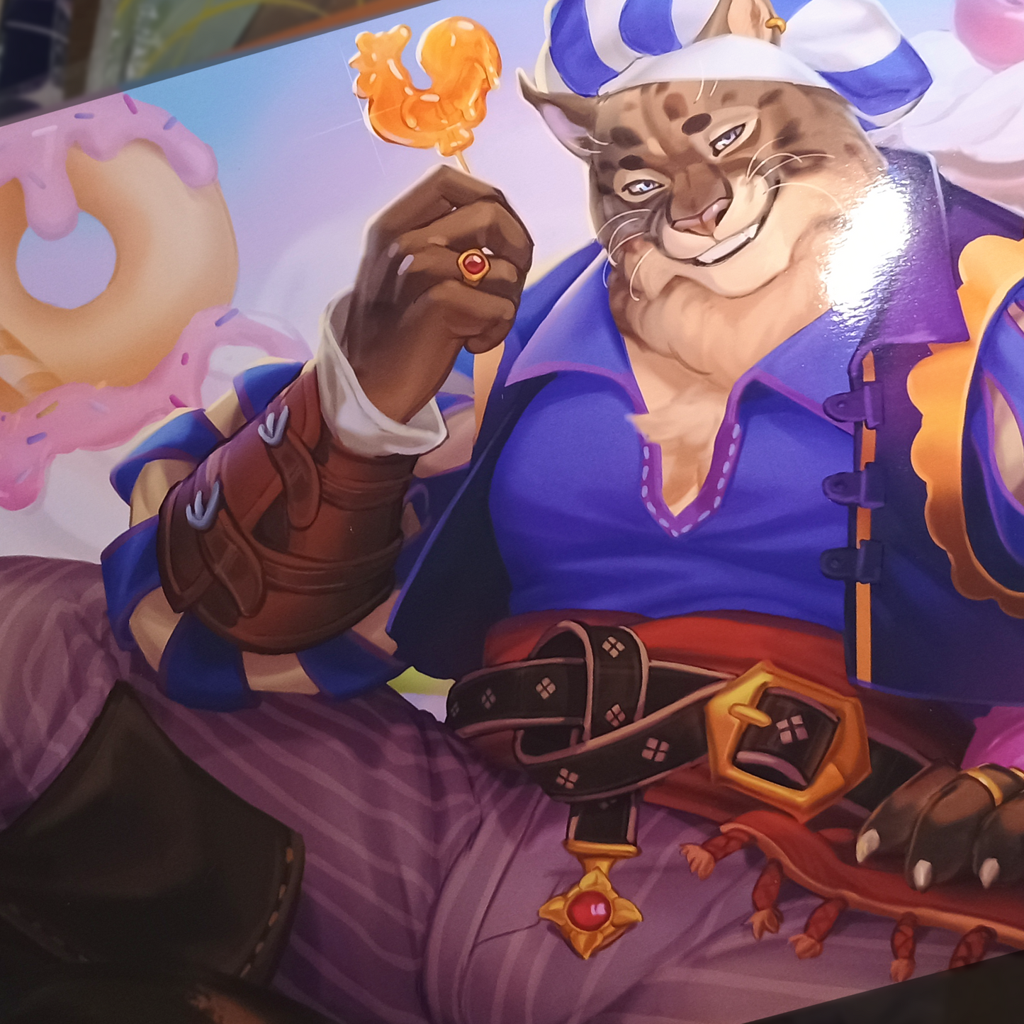 Furry Cat Gentleman Art Print - big sfw