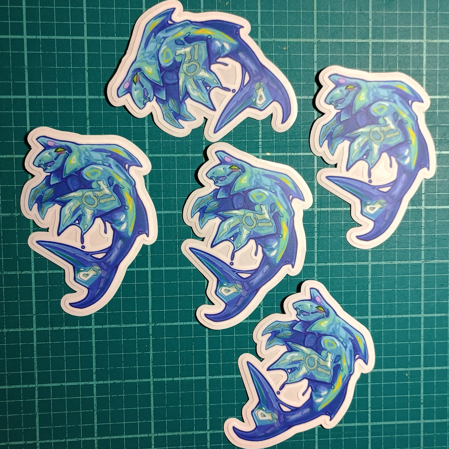 Chaos Fish Matte Sticker 3in / 7cm