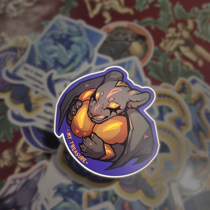 Wasitora My Treasure Matte Sticker 3in / 7cm