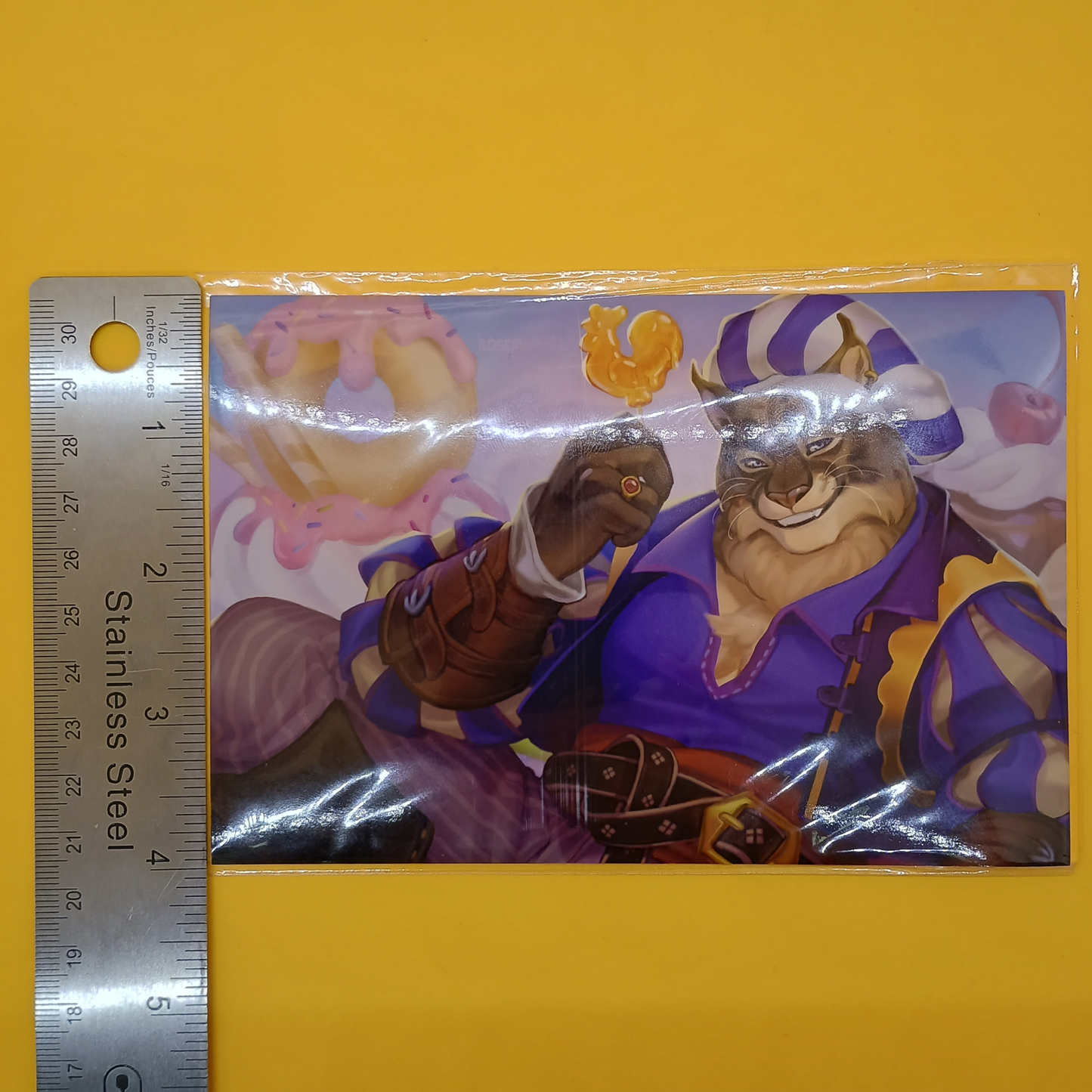 Furry Cat Gentleman Art Print - small sfw