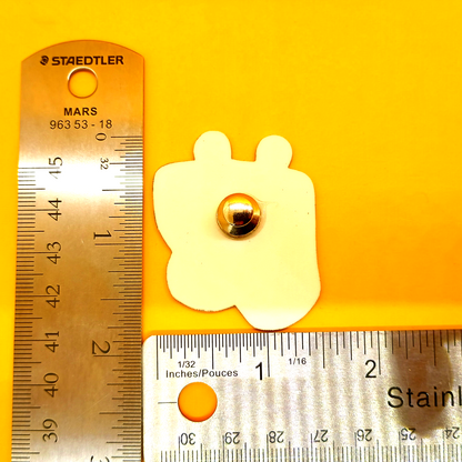 Glorp Alien Kitty Pin with Coffee  2in | 5cm