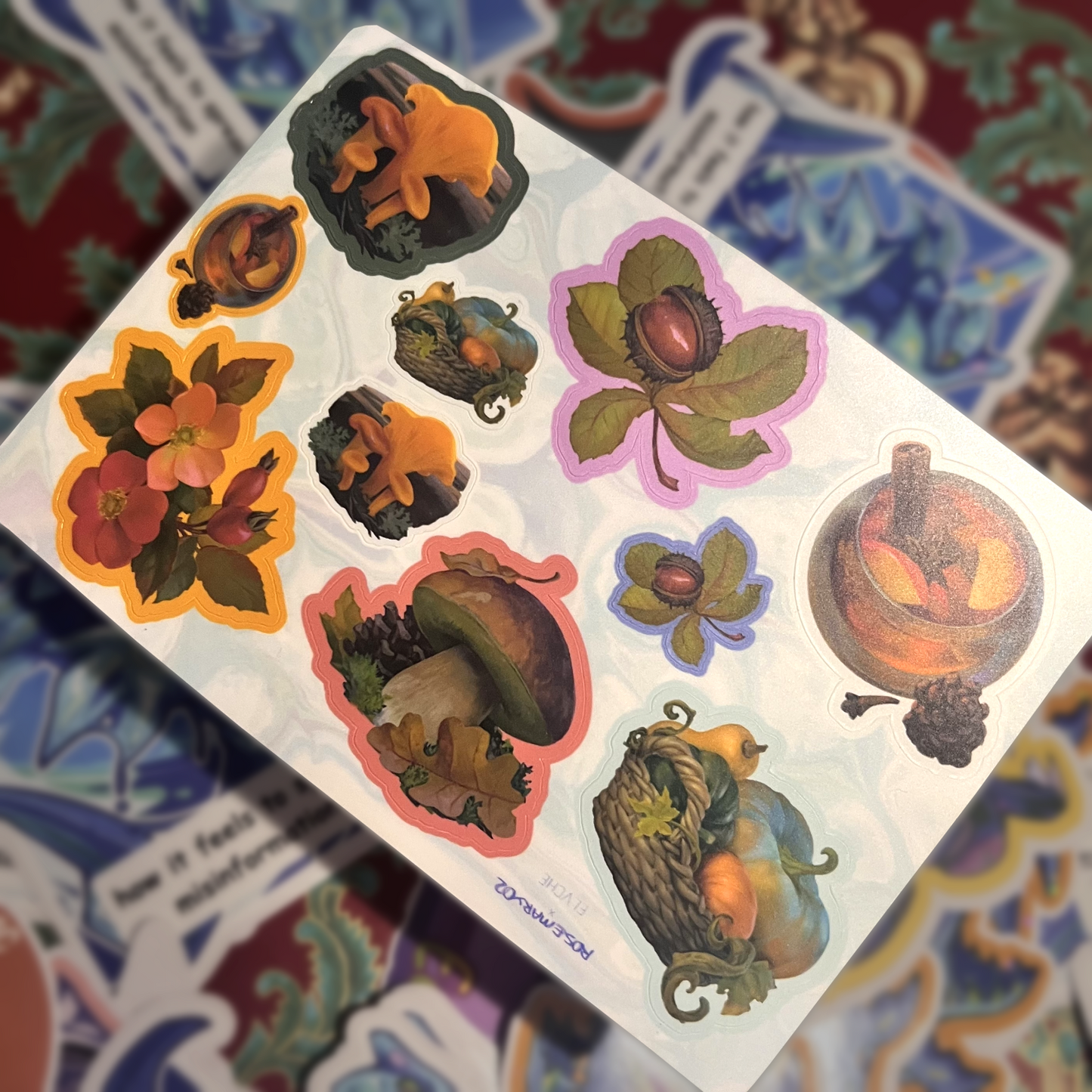 Autumn Vibes Sticker Sheet || 4x6in 10x15cm
