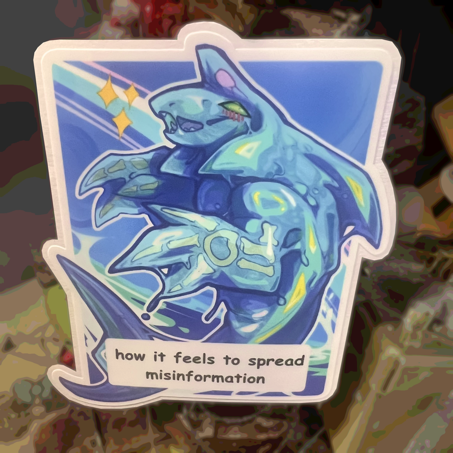 How It Feels to Spread Misinformation Meme Matte Vinyl Sticker 4inch | 10cm