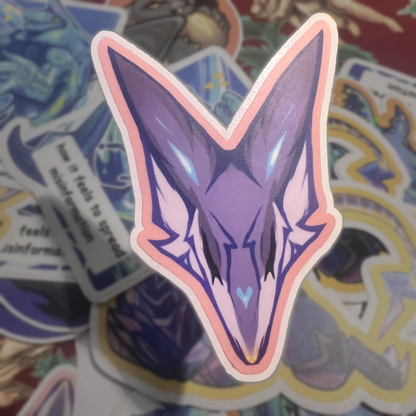 Jonecy Sergal Head Matte Sticker 3in / 7cm