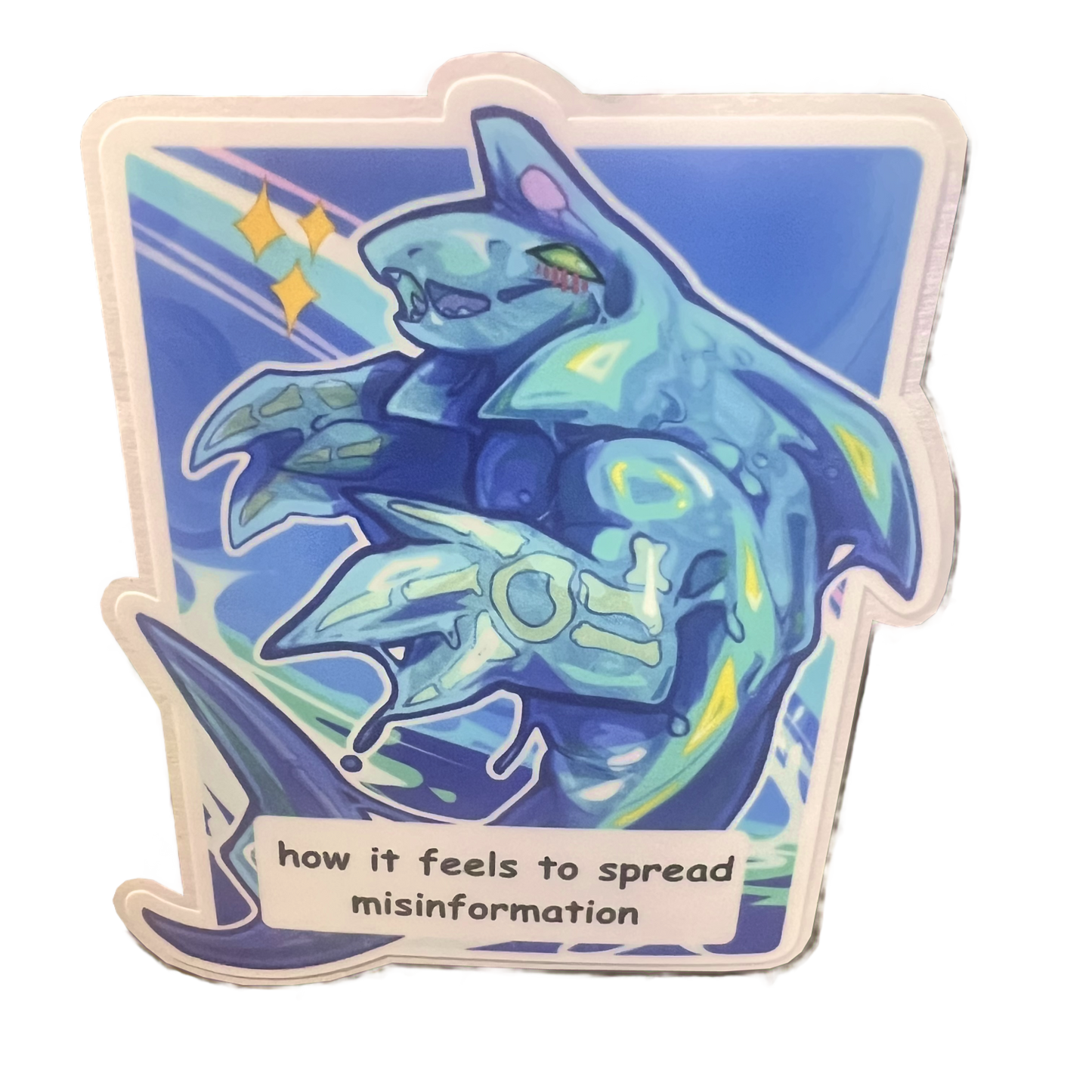 How It Feels to Spread Misinformation Meme Matte Vinyl Sticker 4inch | 10cm