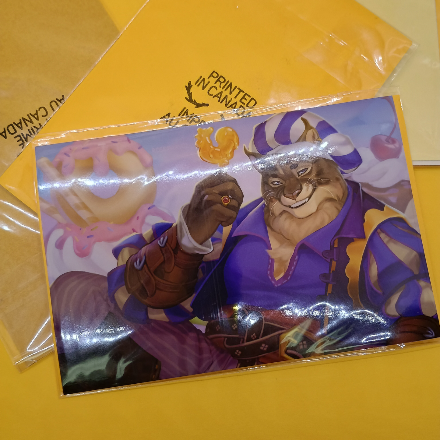 Furry Cat Gentleman Art Print - small sfw