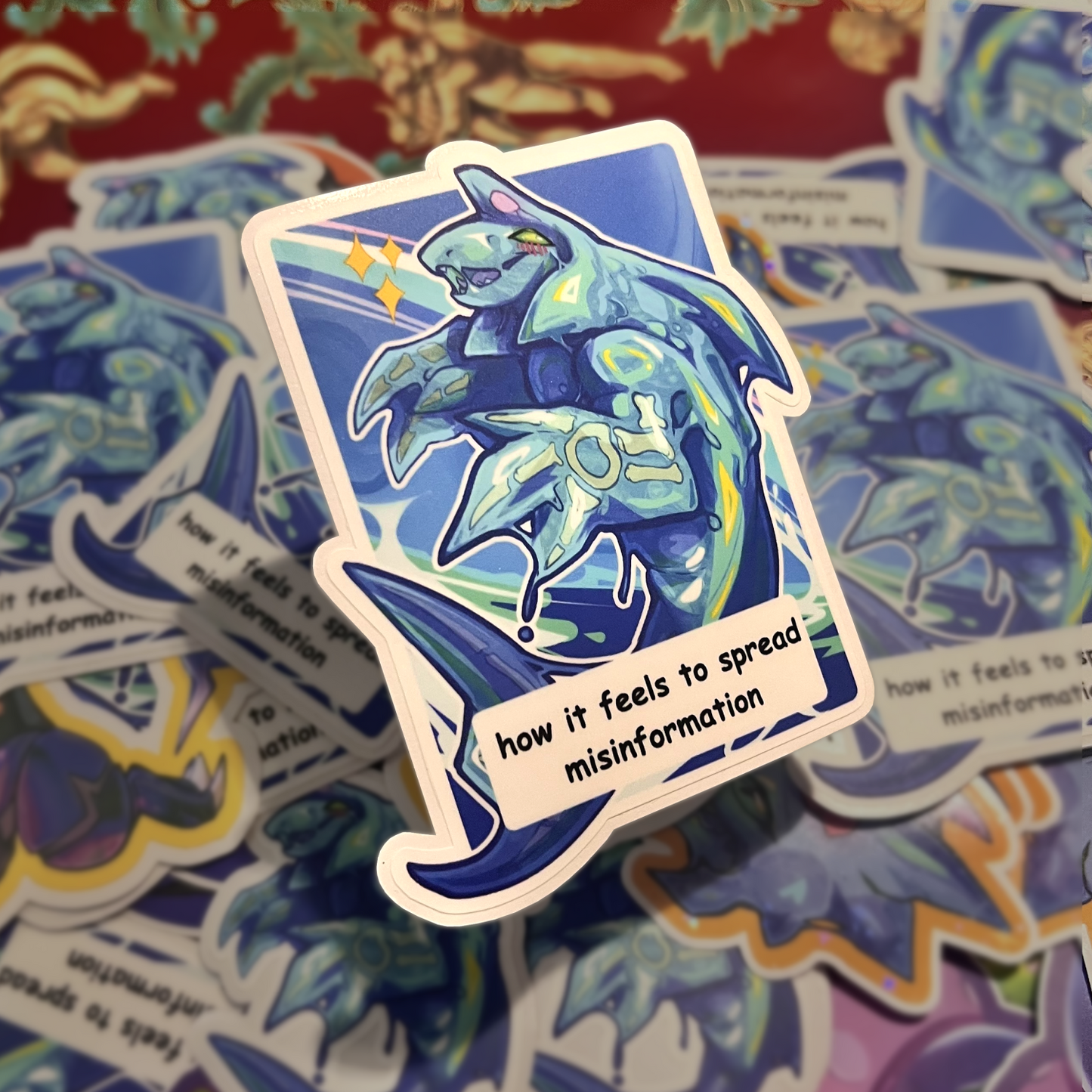 How It Feels to Spread Misinformation Meme Matte Vinyl Sticker 4inch | 10cm