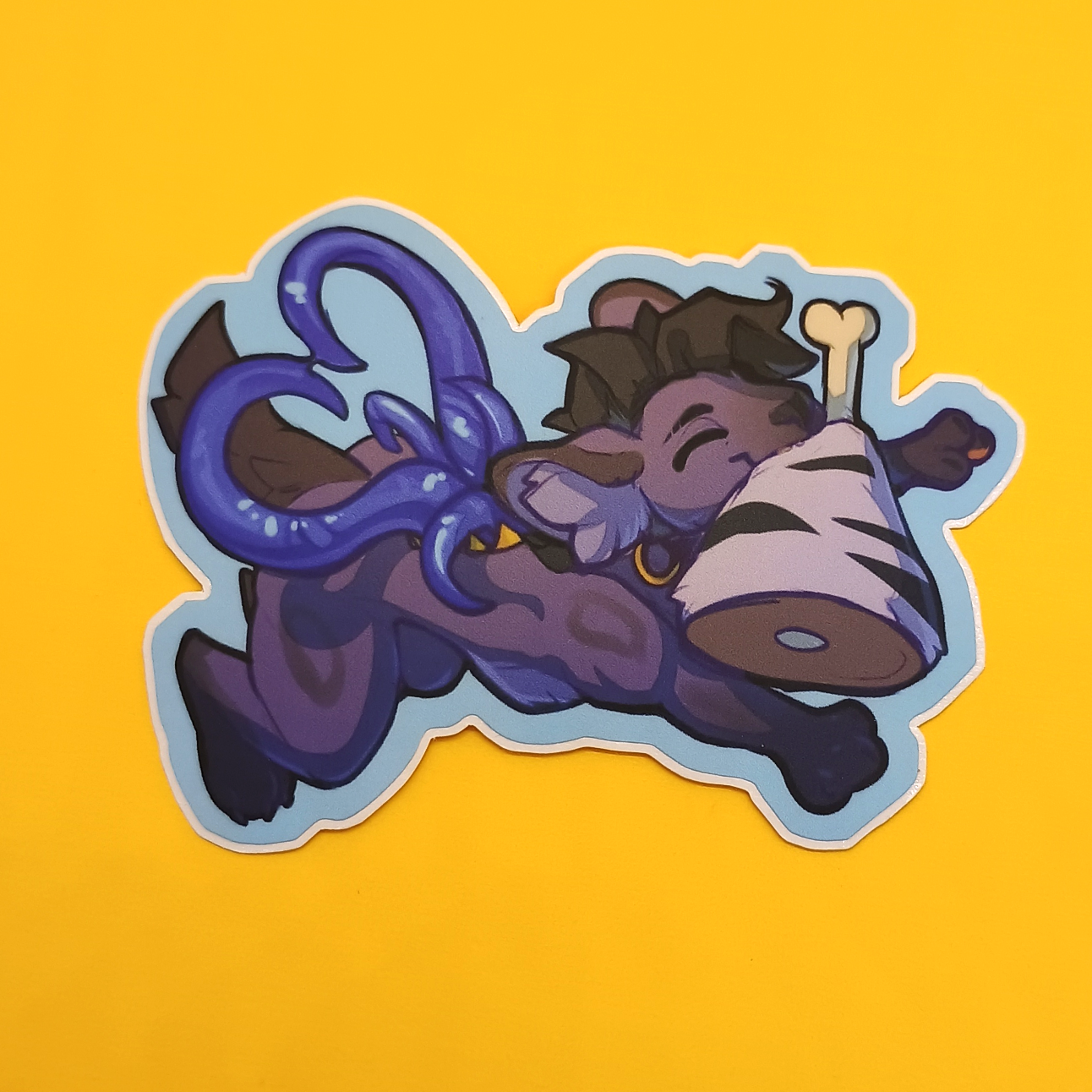 Avra with Meat Matte Sticker 3in / 7cm