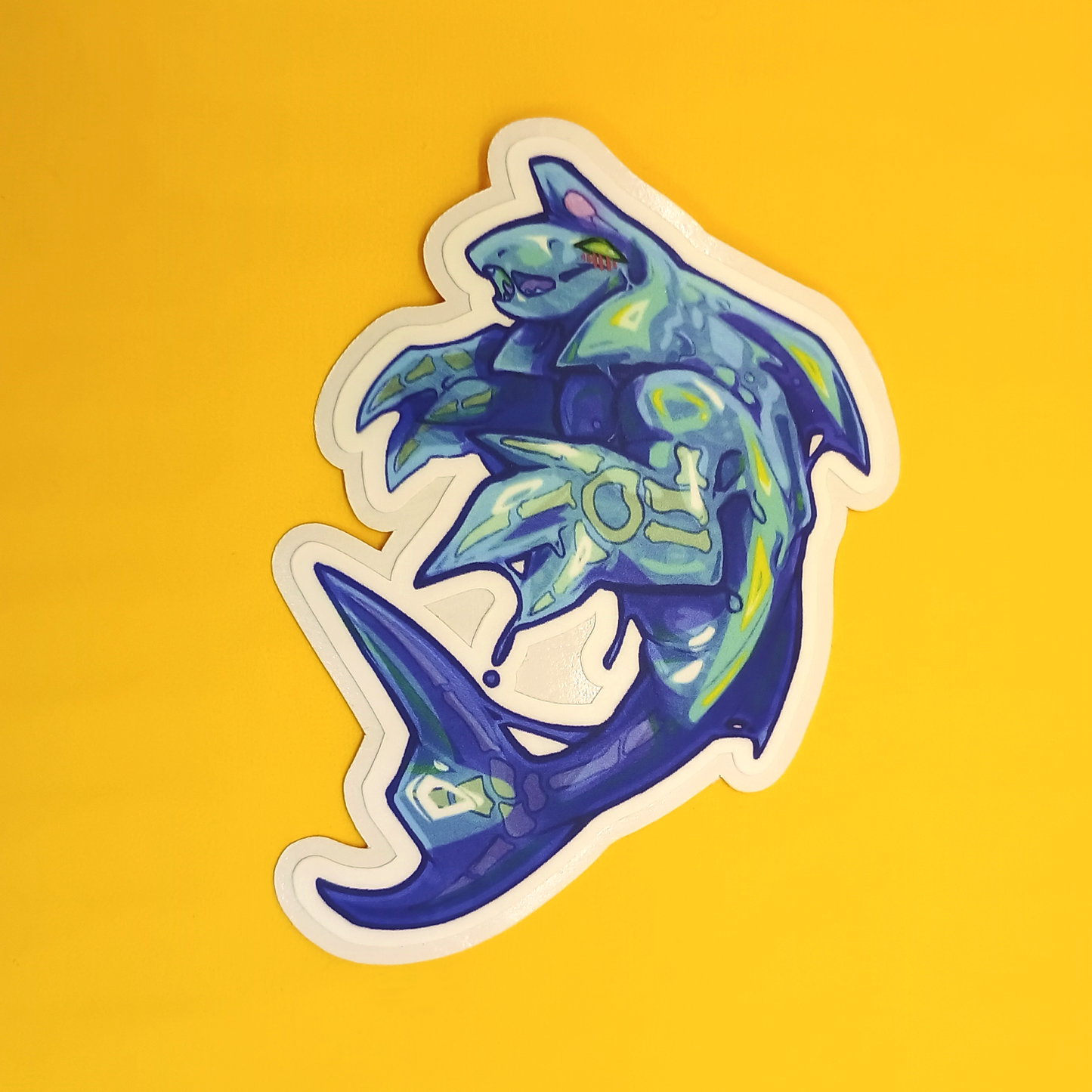 Chaos Fish Matte Sticker 3in / 7cm