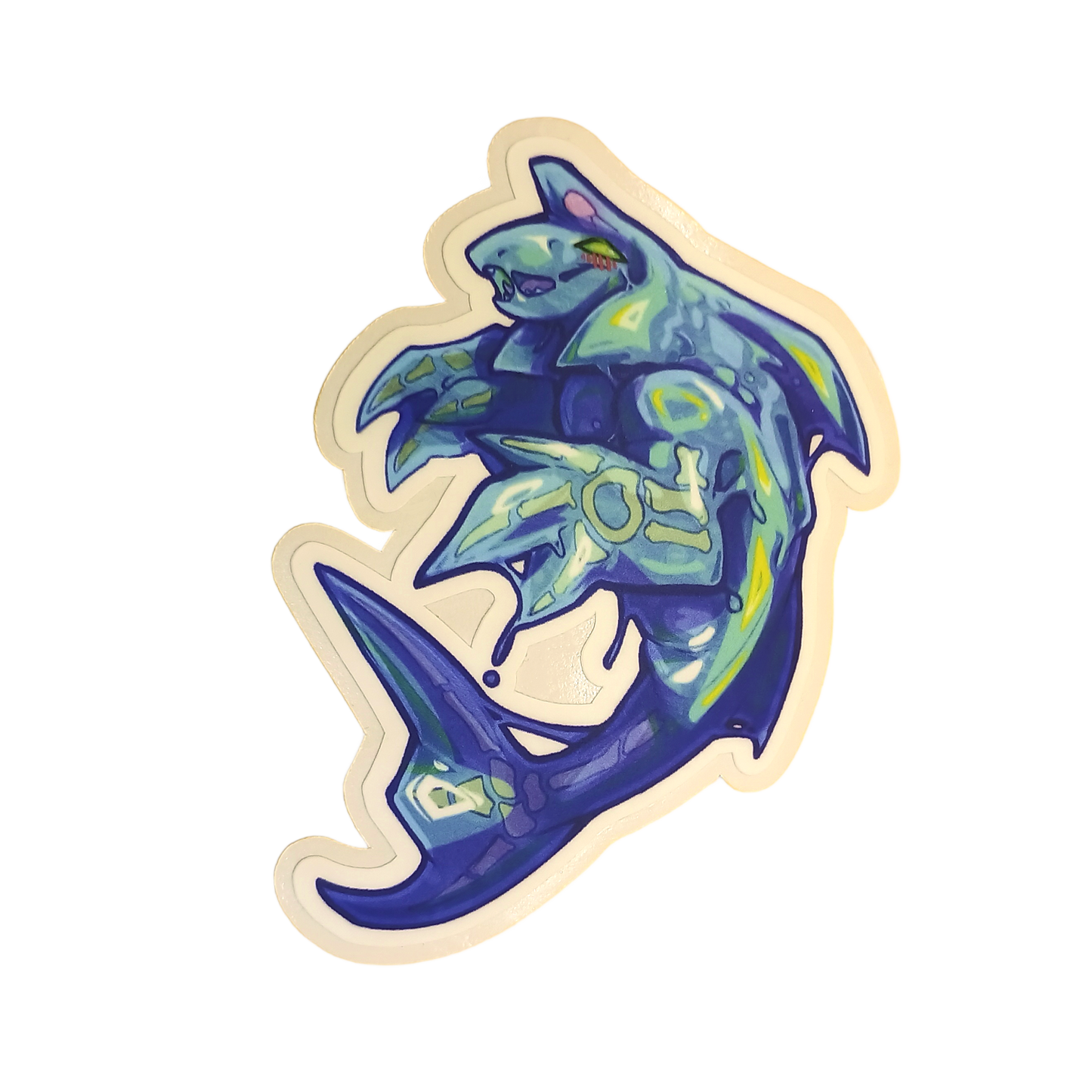 Chaos Fish Matte Sticker 3in / 7cm