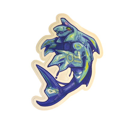 Chaos Fish Matte Sticker 3in / 7cm