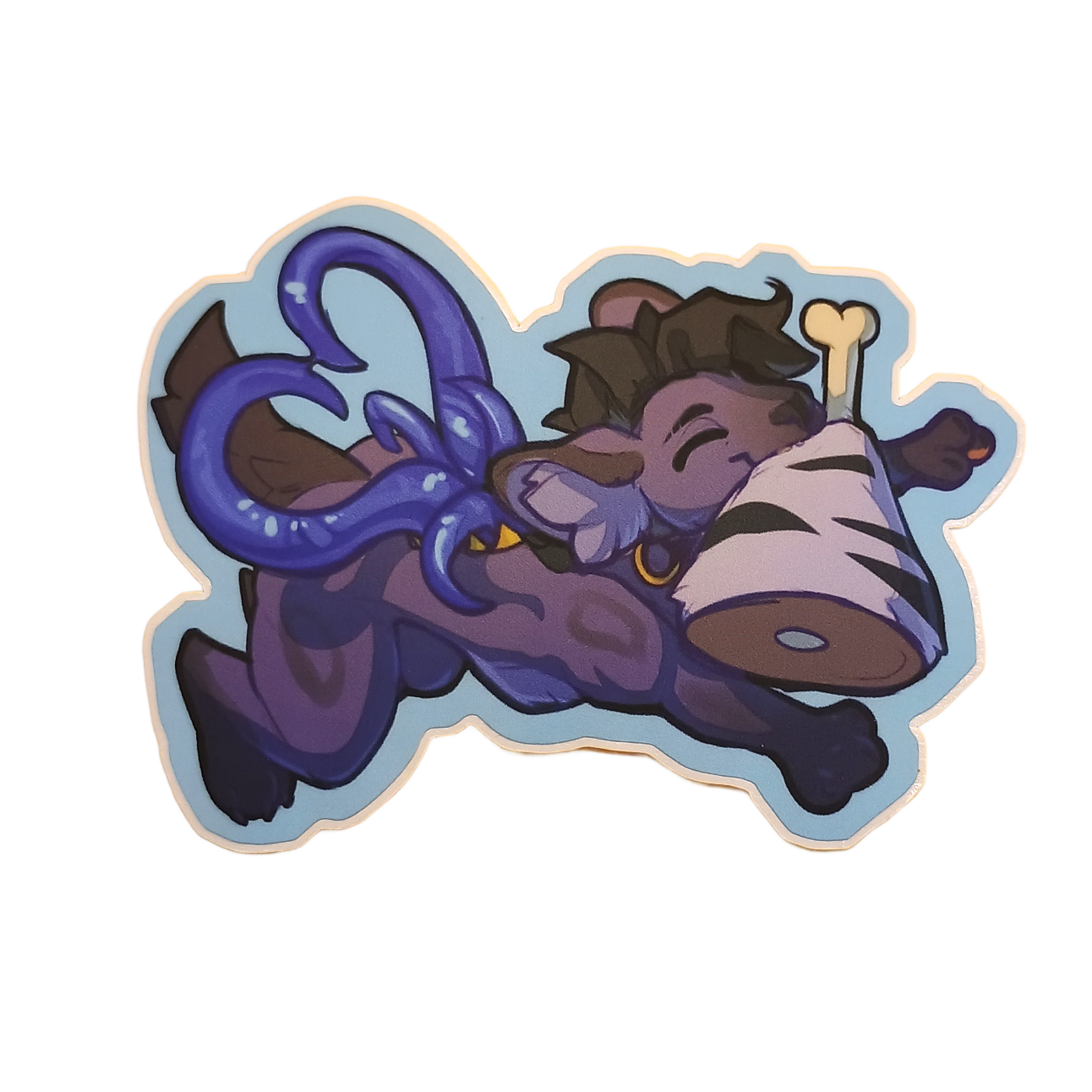 Avra with Meat Matte Sticker 3in / 7cm