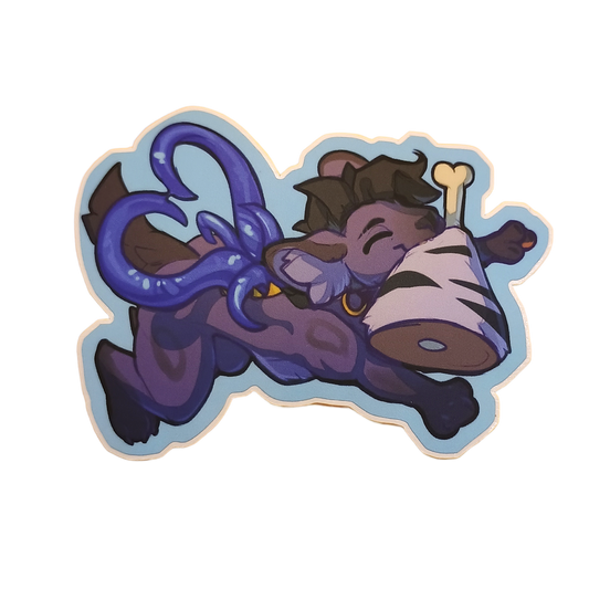 Avra with Meat Matte Sticker 3in / 7cm