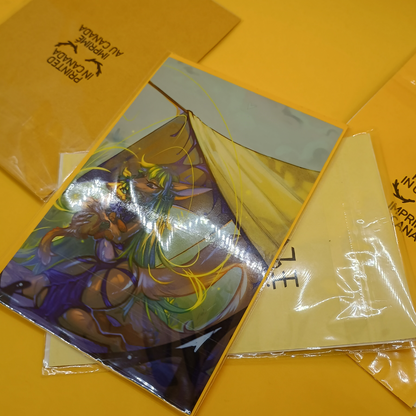 Elva with Elvacat Art print - small