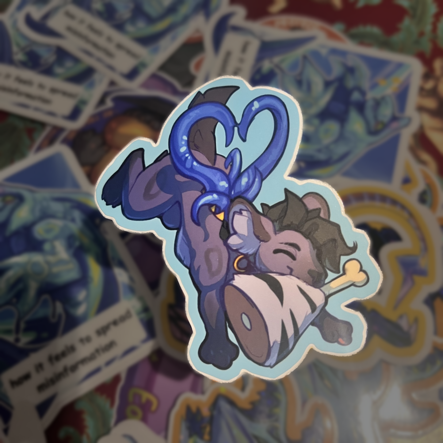 Avra with Meat Matte Sticker 3in / 7cm