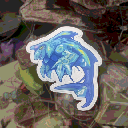 Chaos Fish Matte Sticker 3in / 7cm