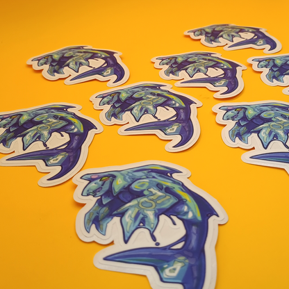 Chaos Fish Matte Sticker 3in / 7cm
