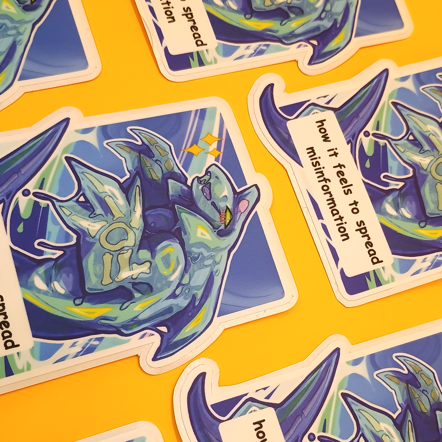 How It Feels to Spread Misinformation Meme Matte Vinyl Sticker 4inch | 10cm